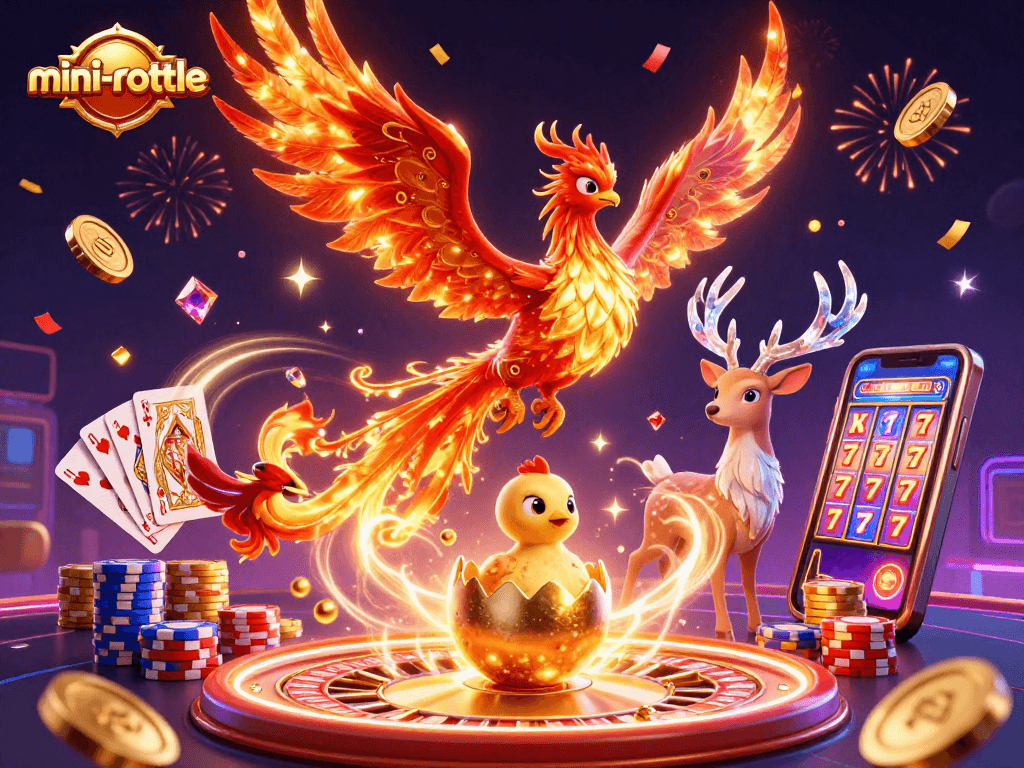 Experience thrilling mini-roulette action with a vibrant scene featuring vibrant characters and dynamic game elements.