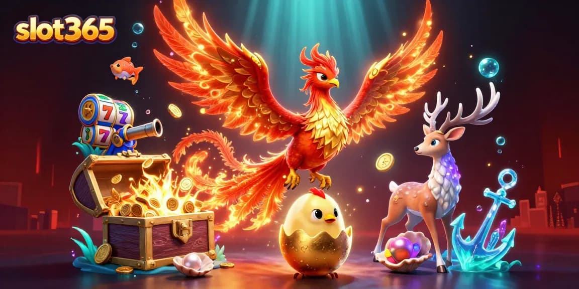 Experience exciting gameplay at slot365 with vibrant slot reels and captivating characters.