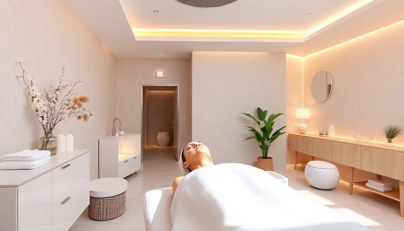 Experience revitalizing tratament facial sibiu in a serene spa setting with calming ambiance.