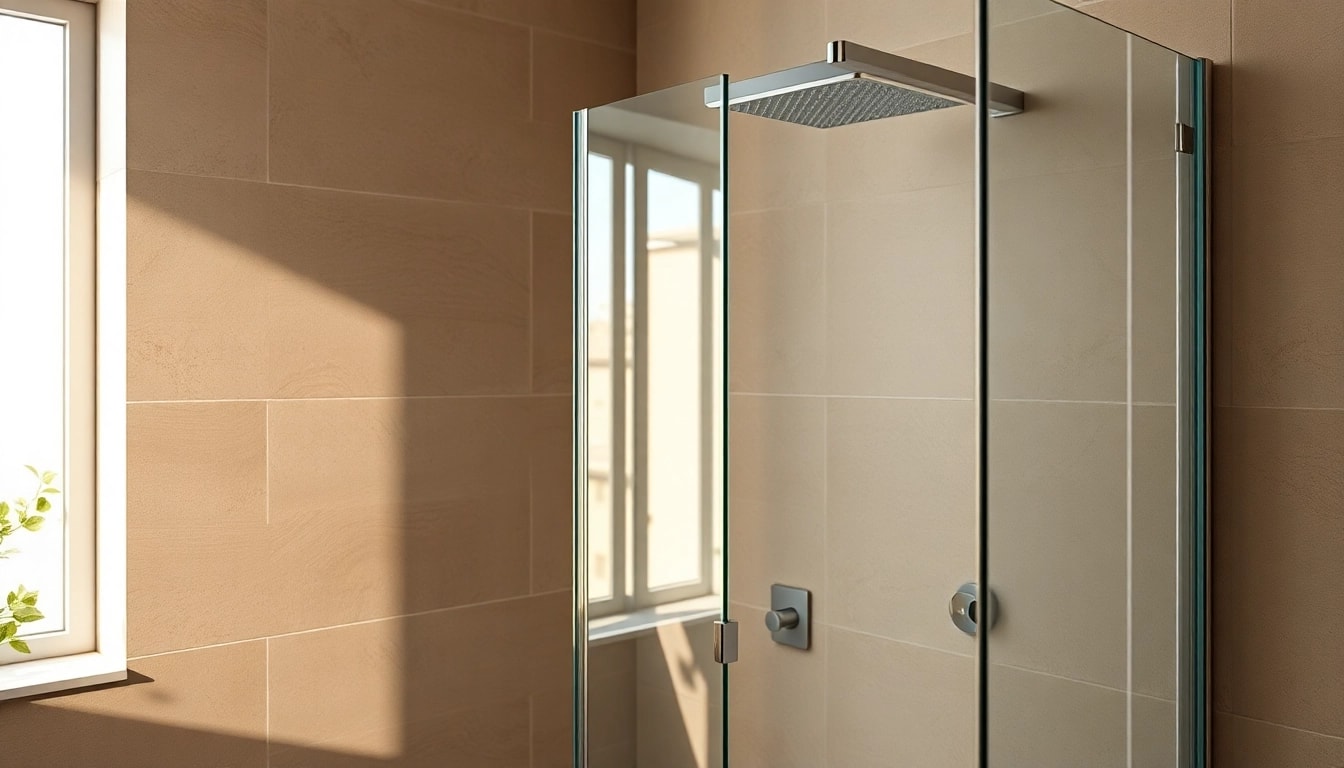 Transform your space with a modern wet room shower featuring elegant design elements.