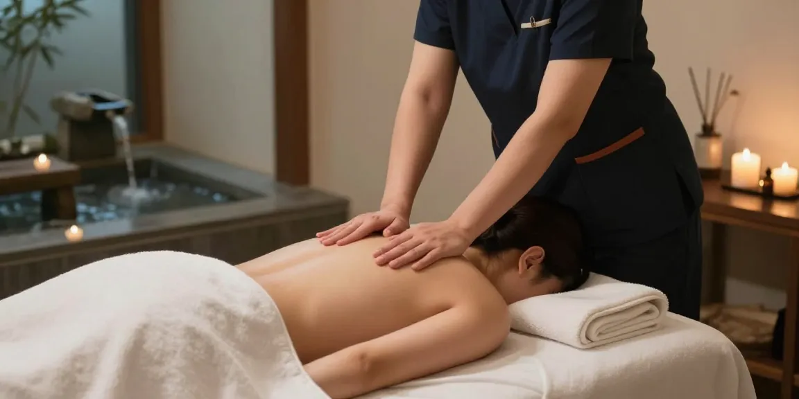 Experience 김포출장마사지 with a professional therapist in a calming indoor setting.