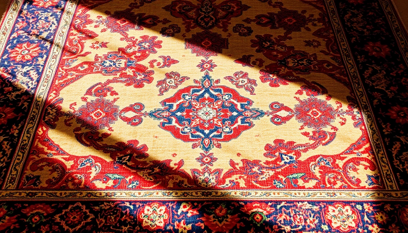 Restauro Tappeti milano: Restoring an exquisite vintage carpet with intricate patterns and vibrant colors.