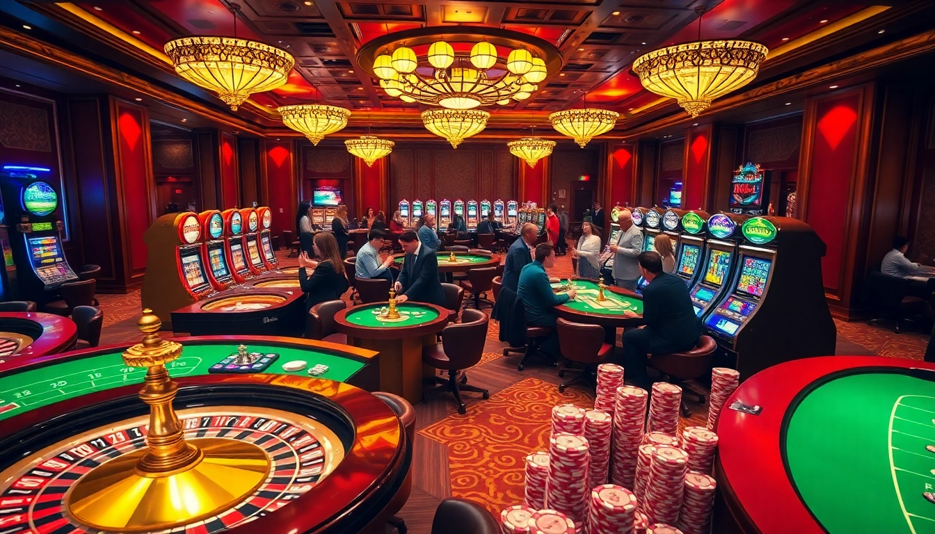 Experience thrilling gameplay and luxurious ambiance at https://kjc.marketing/ showcasing vibrant casino elements.