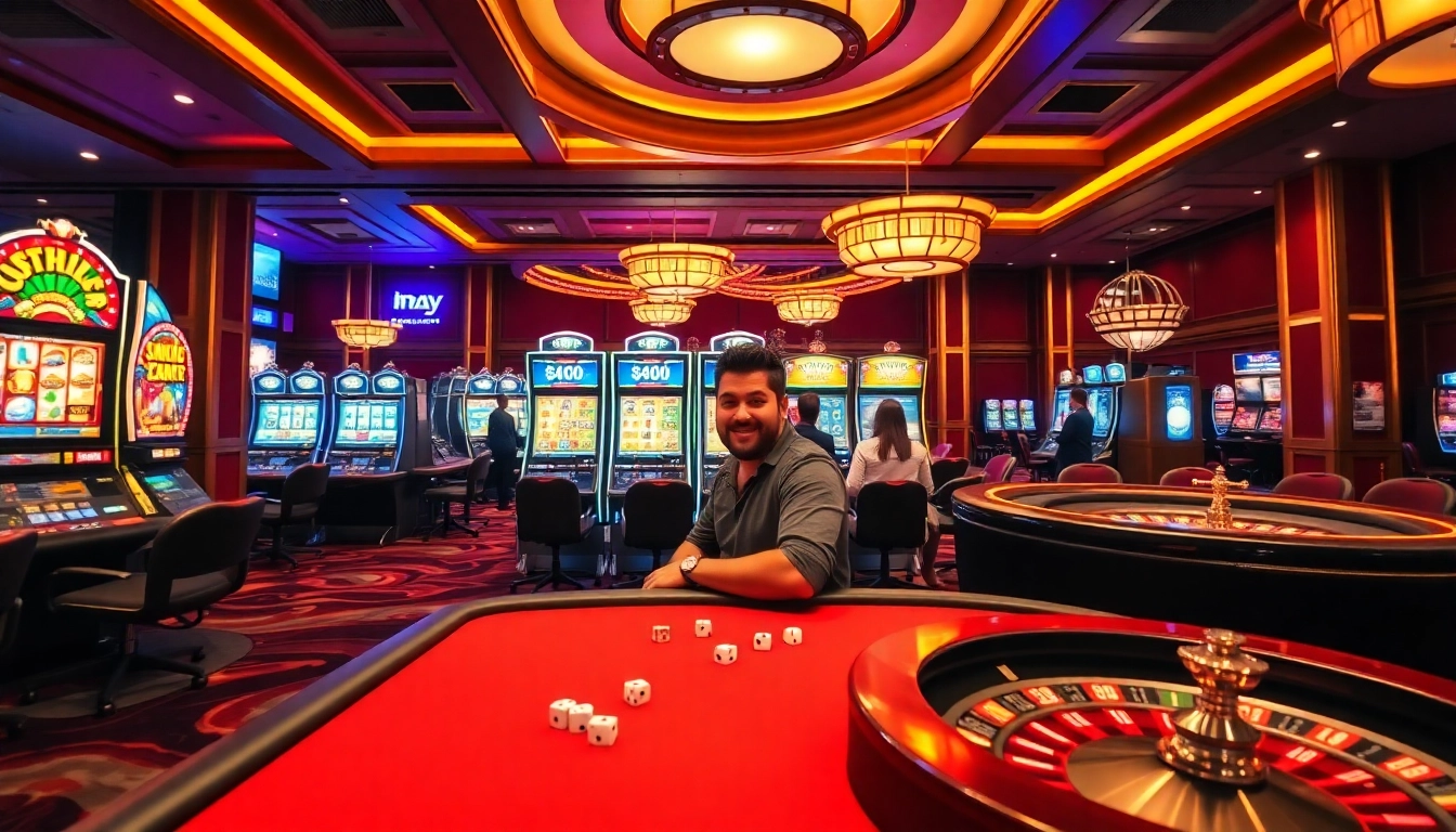 Experience Slot Gacor excitement with vibrant casino visuals and players winning big.