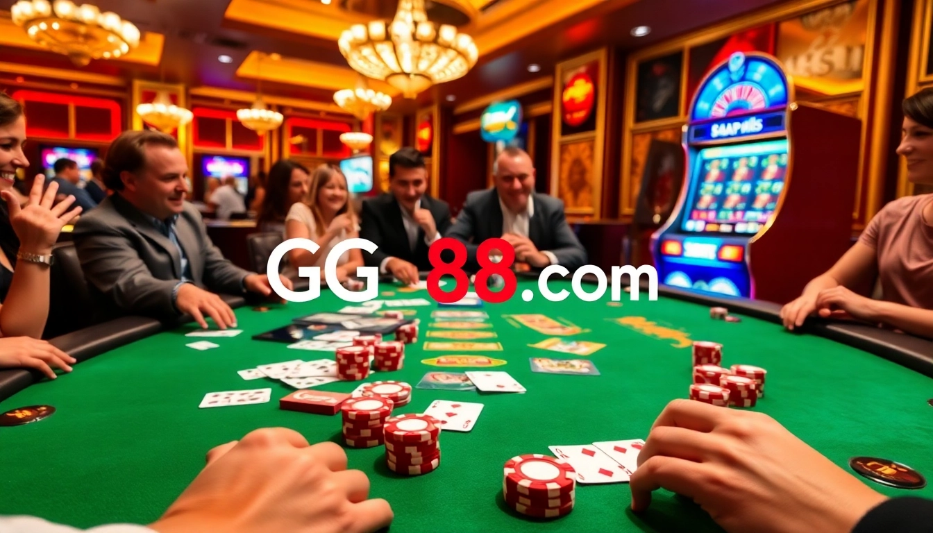 Experience the excitement of online gaming at https://gg88se.com/ amid luxury casino atmosphere.