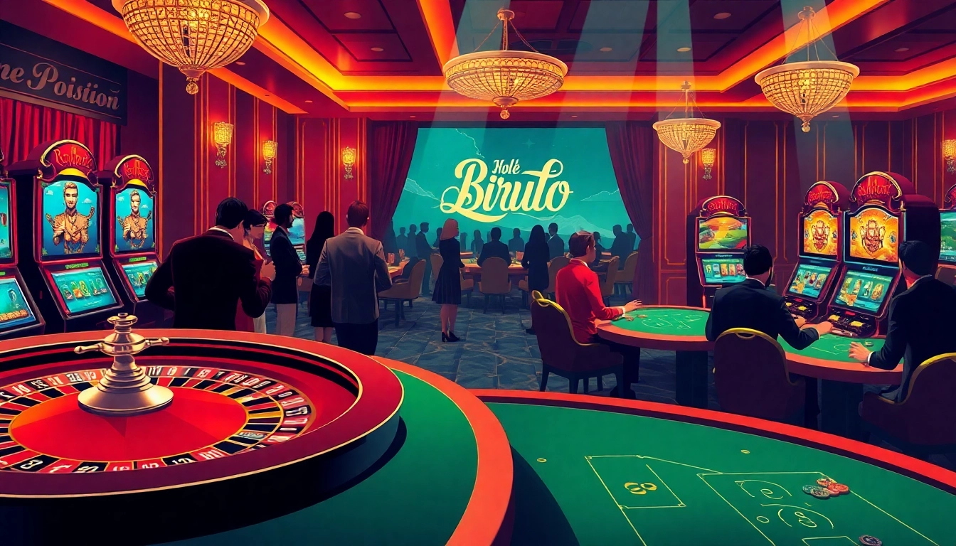 Experience the thrill of birutoto at a vibrant casino with roulette, slots, and poker.