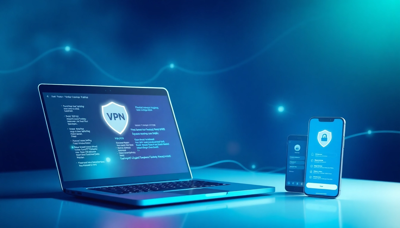 数字设备上的快连官网 VPN 的快速与安全连接界面。