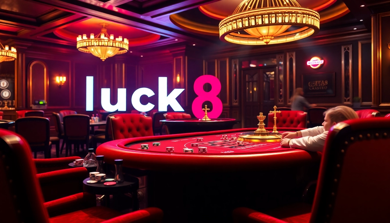Thu hút người chơi tại bàn sòng bạc cược cao, nhấn mạnh trải nghiệm cờ bạc đầy hồi hộp tại https://luck8.com.
