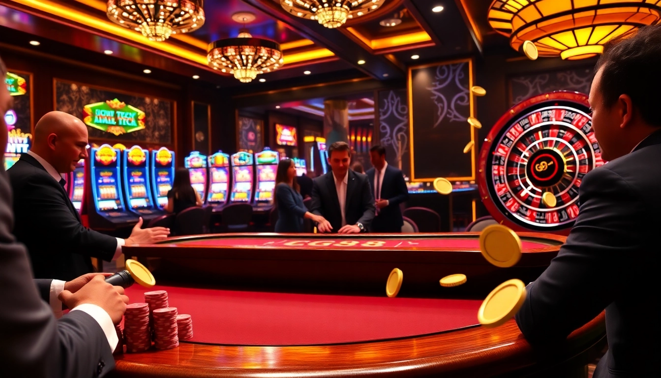 Experience the excitement of gaming with Gg88 Tech at a luxurious casino table.