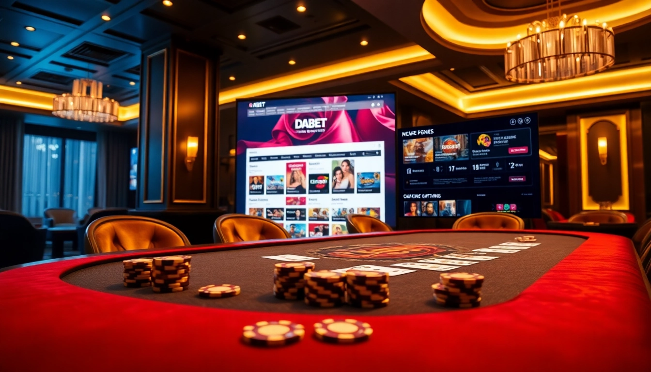 Experience excitement at DABET's high-stakes poker table with engaging gameplay.