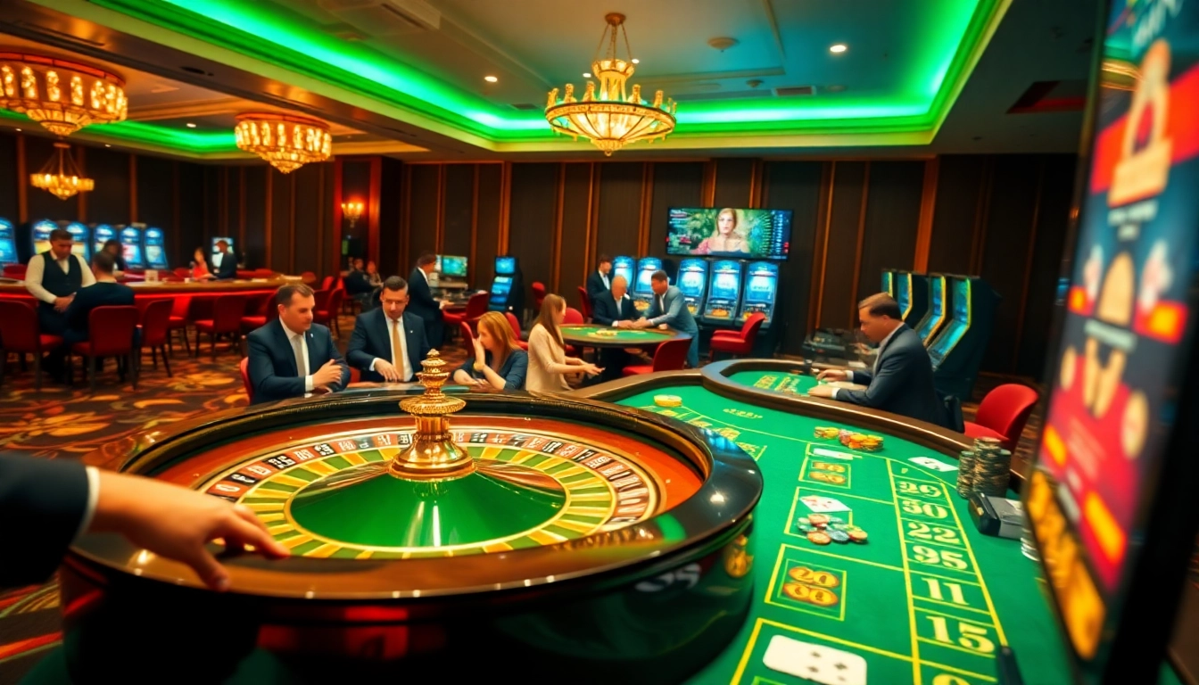 Experience thrilling gaming action with link vào ww88, showcasing vibrant casino tables and excitement.