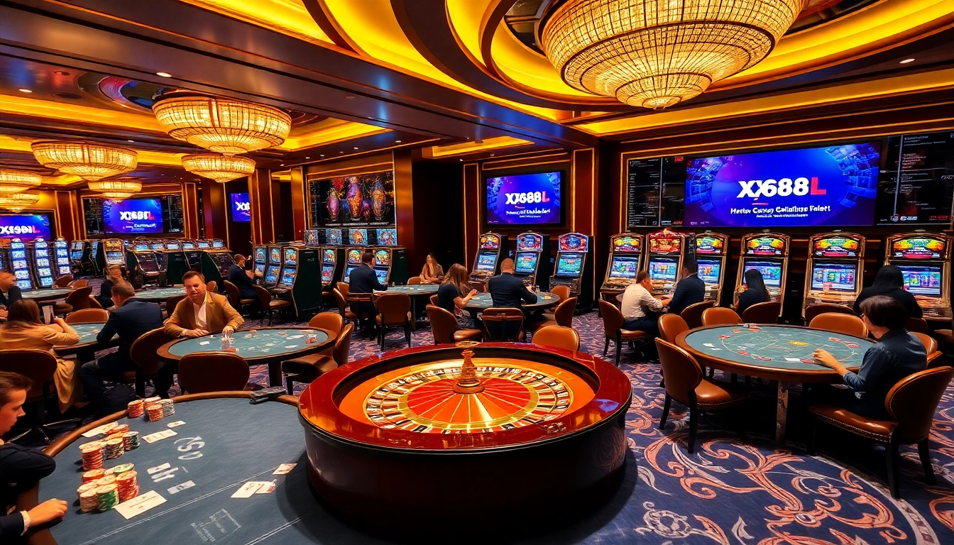 Experience thrilling gameplay at https://xx88.se.net/ with vibrant casino tables and excited players.