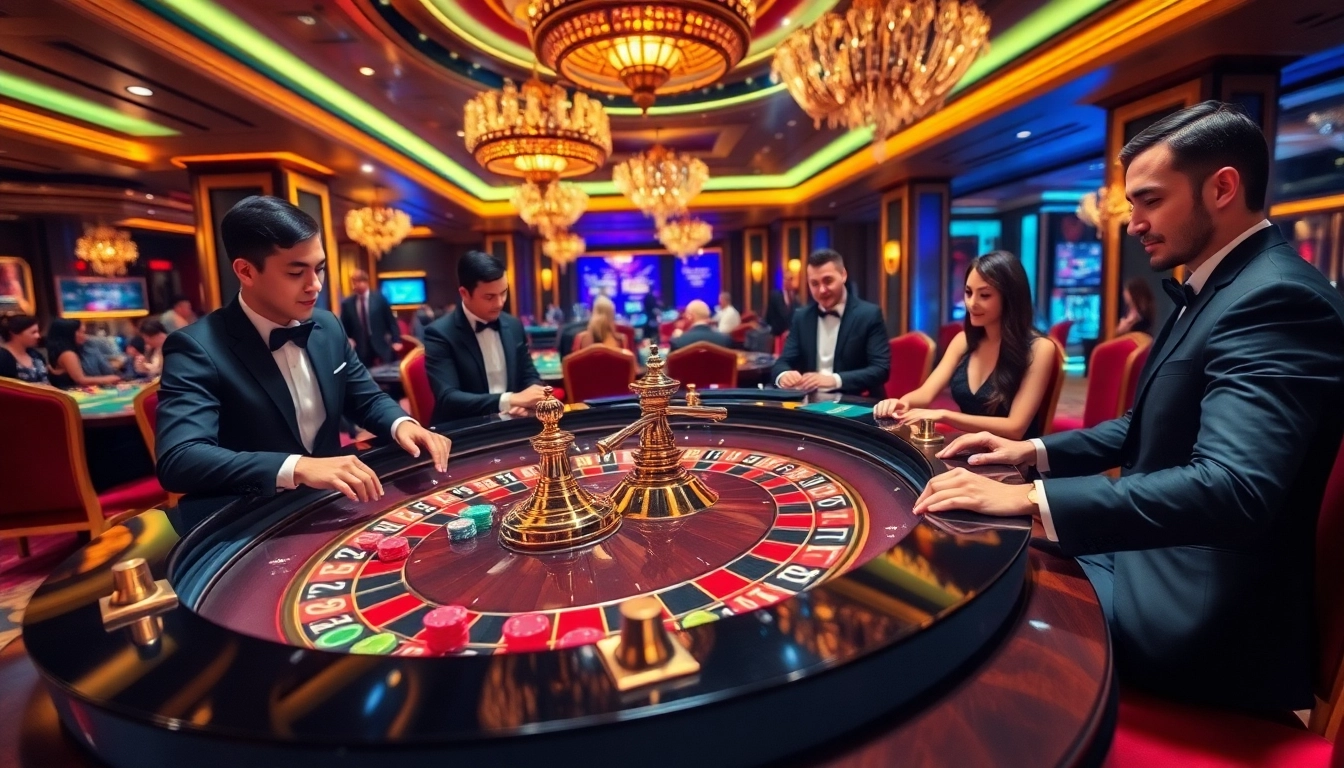 Experience the thrill of high-stakes gambling at https://rr88.navy/ with luxurious roulette tables and vibrant atmosphere.
