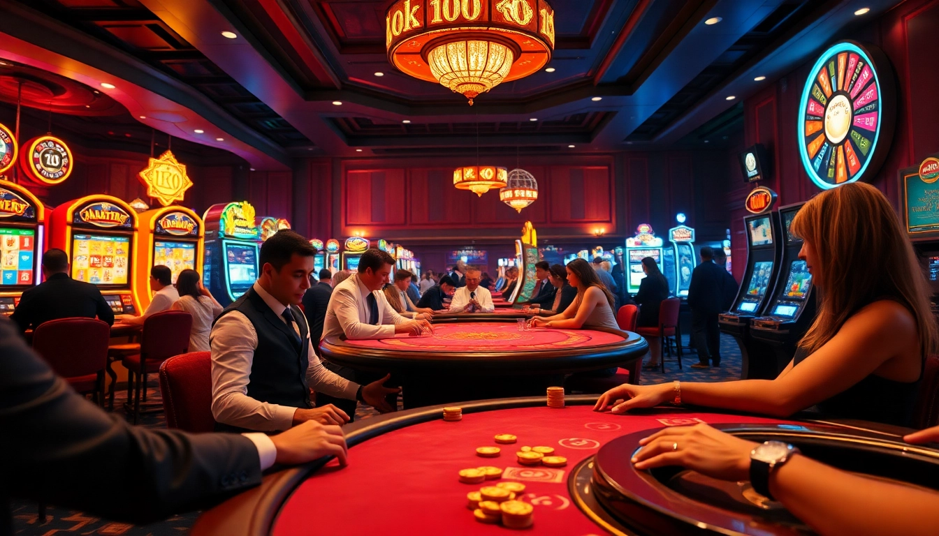 A thrilling scene featuring a KK55-themed casino table with players immersed in high-stakes poker.