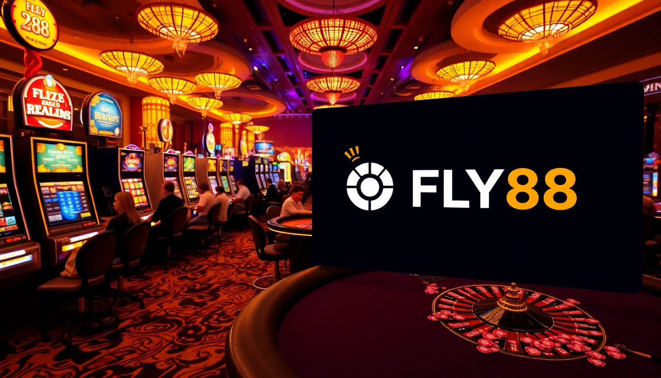 Experience thrilling gaming excitement at FLY88's vibrant casino floor with dynamic games.