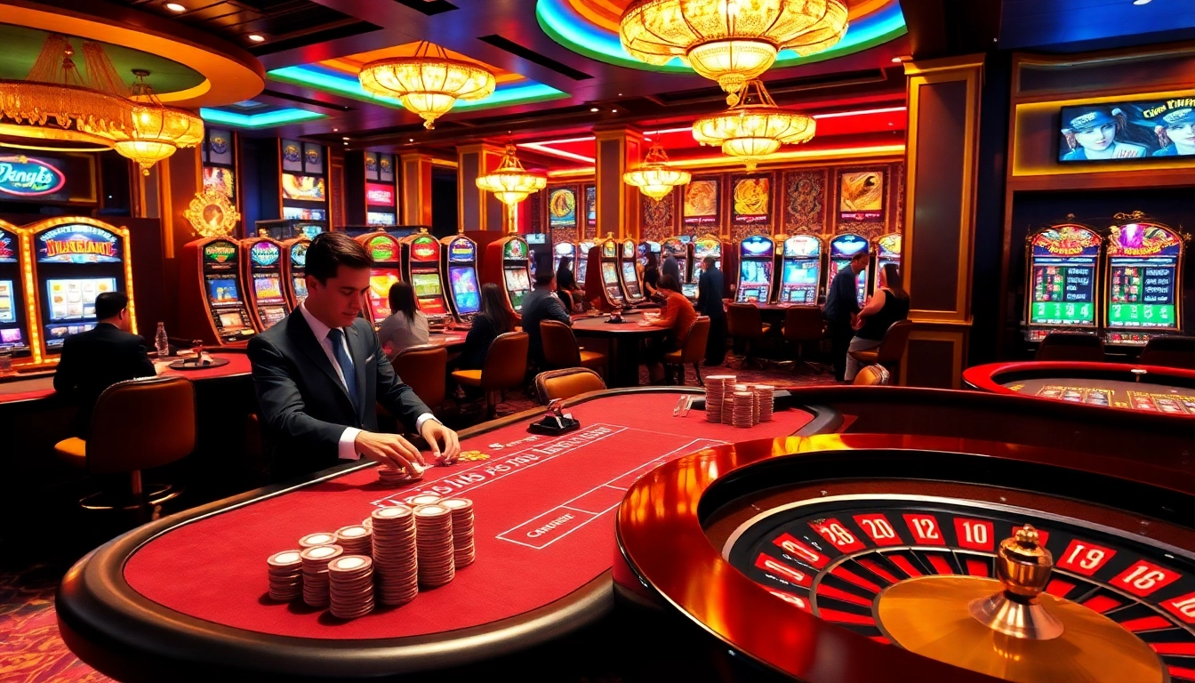 Experience thrilling gaming action at https://onbet11.net/ with vibrant casino tables and poker chips.