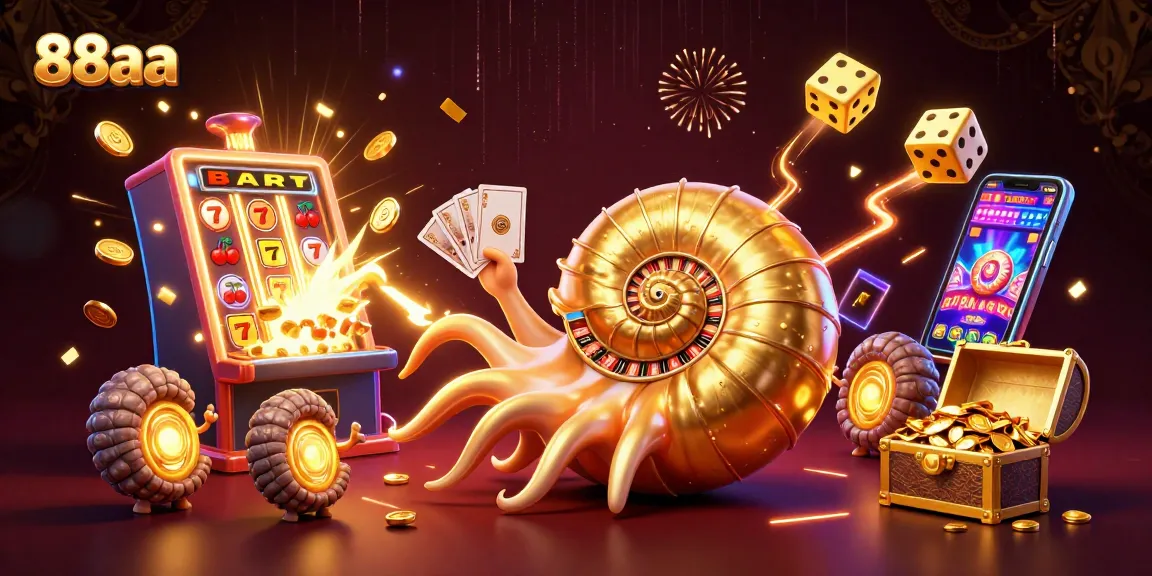 Experience exciting gameplay with 88aa, featuring dynamic slot machines and vibrant winning action.